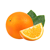 Clementines with leaves